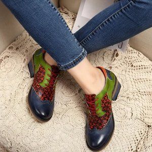vintage shoes-Retro Clover Pattern NEW!